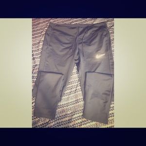 Grey Nike dri-fit running leggings